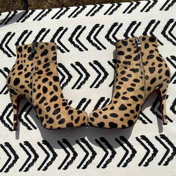 Christian Louboutin leopard print pony hair boots - Picture 9 of 11